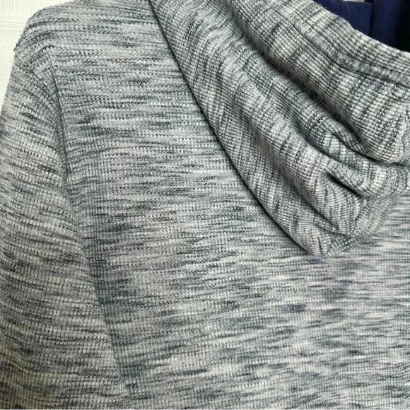 Old Navy Thermal Hoodie Pullover Blue & Grey Size XL  (14-16) - Picture 12 of 16